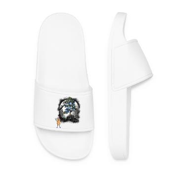cacahuète printemps perce-neige fleurs forêt nature - Claquettes Femme - blanc - Devant