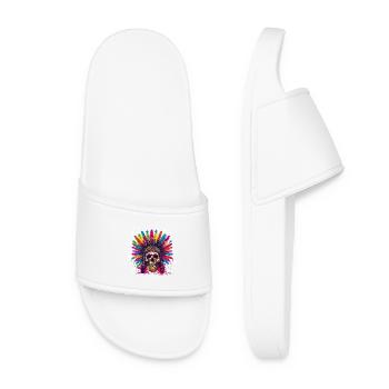 Crâne indien - Claquettes Femme - blanc - Devant
