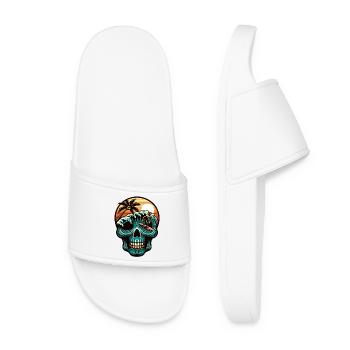 Surfen Surfer skull - Frauen Badelatschen - Weiß - Vorne