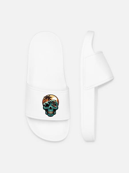 Surfen Surfer skull - Frauen Badelatschen - Weiß