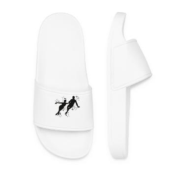 Eiskunstläufer Schlittschuhlaufen Eiskunstlauf - Frauen Badelatschen - Weiß - Vorne