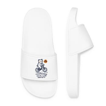 Vélo Ours Mountain Bike Club Style Rétro - Claquettes Femme - blanc - Devant