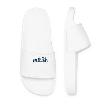 Evolution from ape to cyclist - Women’s Pool Sliders - white - Front