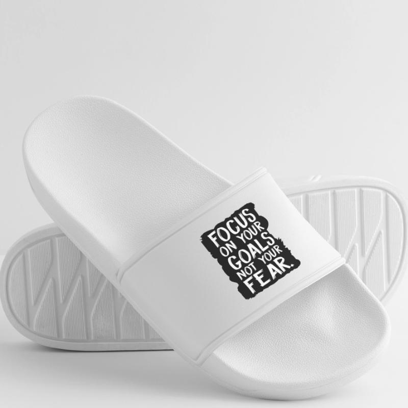 Concentrez-vous sur vos objectifs, pas sur votre peur Claquettes Femme