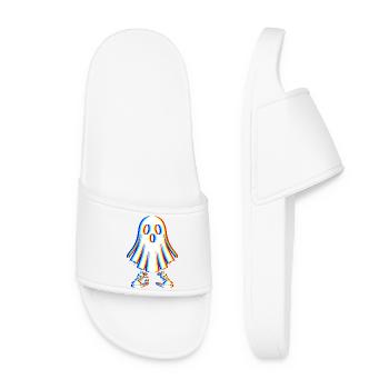Fantôme Glitch – Style Spooky - Claquettes Femme - blanc - Devant