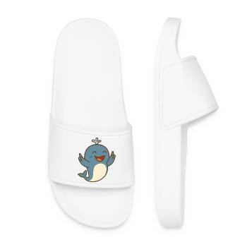 Cheerful water lover - Women’s Pool Sliders - white - Front
