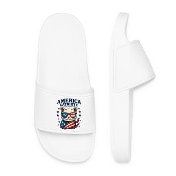 Amerika Catriote Limited Edition - Frauen Badelatschen - Weiß - Vorne