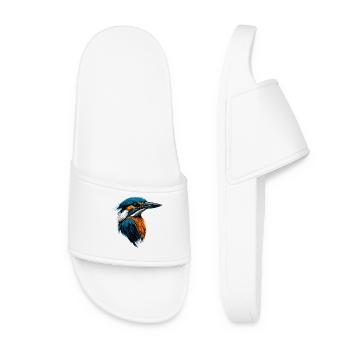 Martin-pêcheur Martin-pêcheur Oiseau mignon Martin-pêcheur Kingfisher - Claquettes Femme - blanc - Devant