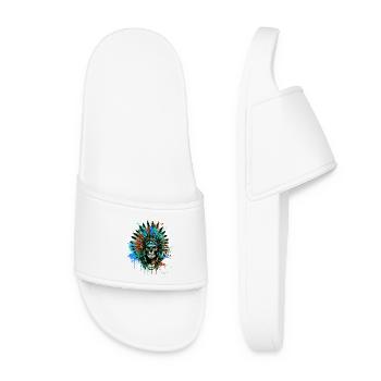Crâne de chef indien - Claquettes Femme - blanc - Devant