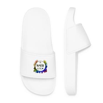 Kreta Crew Bunt - Frauen Badelatschen - Weiß - Vorne