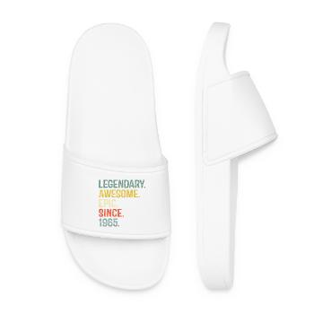 Legendary Epic Since 1965 Typography - Women’s Pool Sliders - white - Front