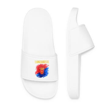 Conception des armoiries de l’île de Lanzarote - Claquettes Femme - blanc - Devant