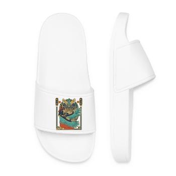 MAAT Goddess of Justice - Women’s Pool Sliders - white - Front
