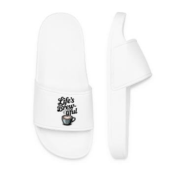 La vie brassée - Claquettes Femme - blanc - Devant