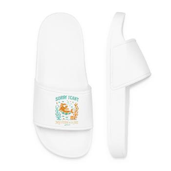 Désolé, je ne peux pas, mes poissons ont besoin - Claquettes Femme - blanc - Devant
