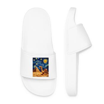 Camel style Van Gogh étoilé - Claquettes Femme - blanc - Devant
