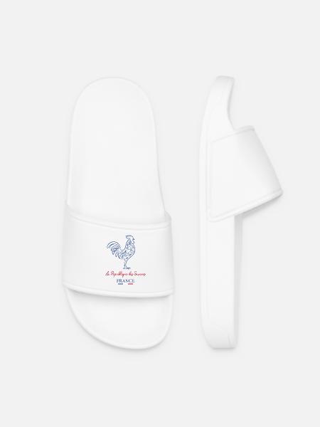 Coq Gaulois France - Claquettes Femme - blanc