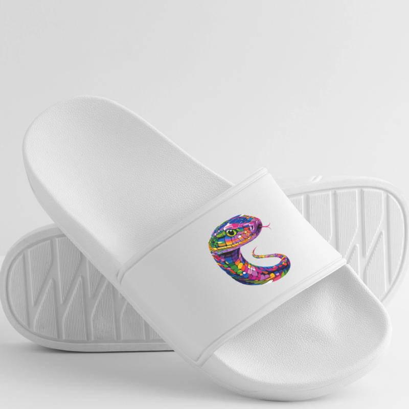 serpent, python, cobra, serpent à sonnettes, serpents Claquettes Femme