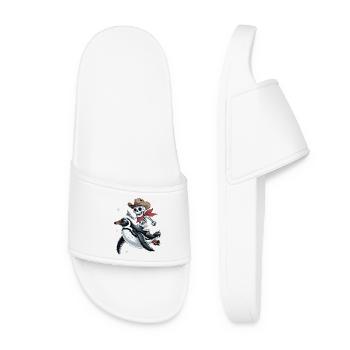 Pingouin câlin avec cavalier de crâne - Claquettes Femme - blanc - Devant