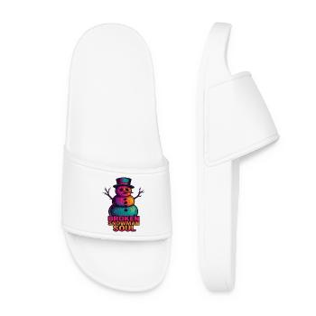 Emo Snowman - Women’s Pool Sliders - white - Front