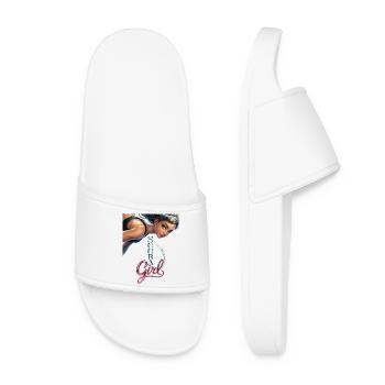 Scuba Girl Taucherin Design - Frauen Badelatschen - Weiß - Vorne