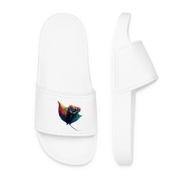 Raie manta, raie diable, raie pastenague, plongeur - Claquettes Femme - blanc - Devant