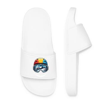 Casque de ski Mountains Smile - Claquettes Femme - blanc - Devant