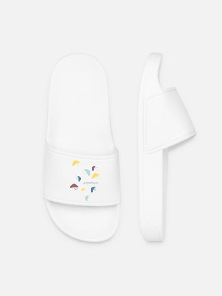 Kitesurf Motif Pastel - Claquettes Femme - blanc