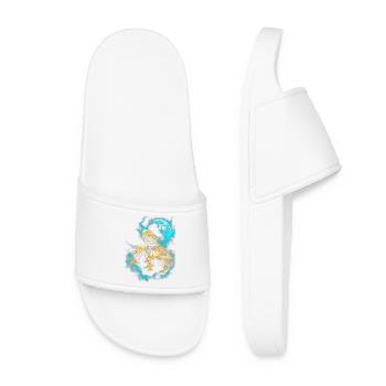 Trio de dragons barbus - Claquettes Femme - blanc - Devant