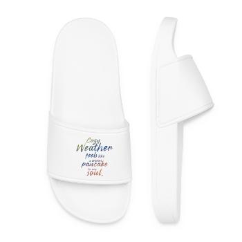 Cozy Weather Pancake Soul - Women’s Pool Sliders - white - Front