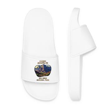 Big Bend National Park Chisos Mountains Hiking - Women’s Pool Sliders - white - Front