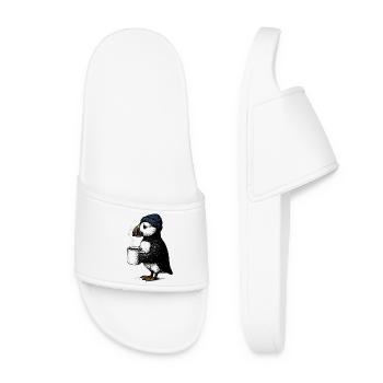 Macareux du café - Claquettes Femme - blanc - Devant