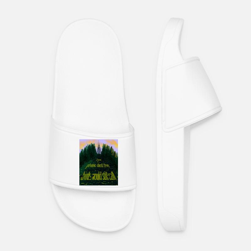 Bird Call - Women’s Pool Sliders - white