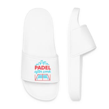Padel After Work - Frauen Badelatschen - Weiß - Vorne