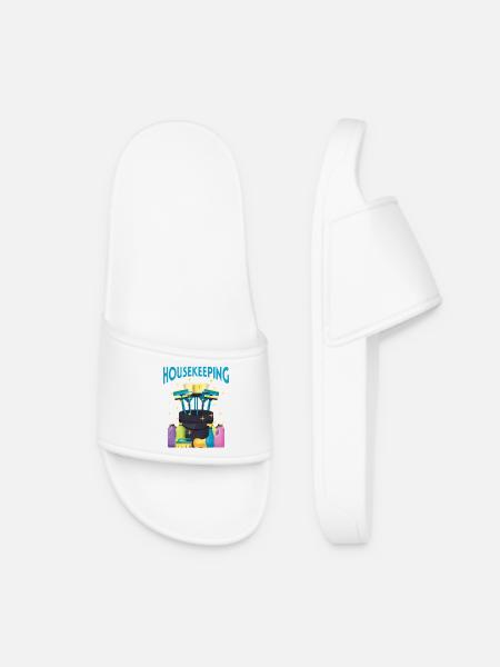 Équipe de nettoyage Motif Entretien ménager - Claquettes Femme - blanc