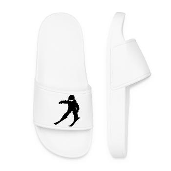 école de ski - Claquettes Femme - blanc - Devant