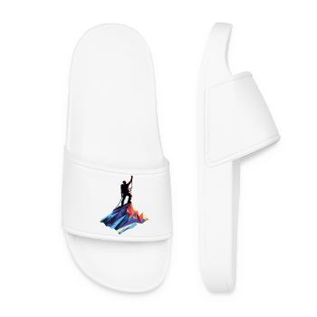 Alpiniste au sommet - Claquettes Femme - blanc - Devant