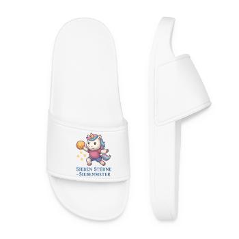 Unicorn Handball Seven Stars Seven Meters - Women’s Pool Sliders - white - Front