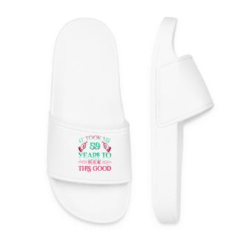 It took 59 years to look so good - Women’s Pool Sliders - white - Front