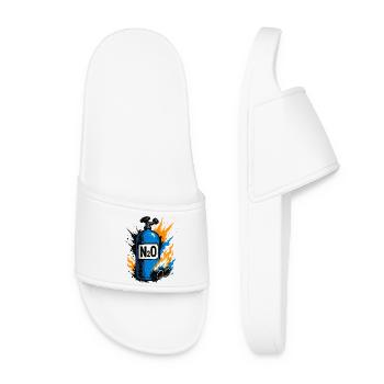 N2O Bottle Racing, Nitro Power Shirt - Women’s Pool Sliders - white - Front