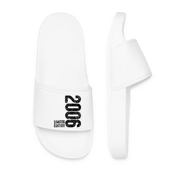 20th Birthday Man Woman 20 Years 2006 Decoration Funny - Women’s Pool Sliders - white - Front