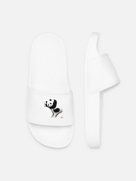 Schlafender Panda Zen Kunst - Frauen Badelatschen - Weiß
