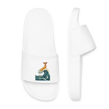 La Grande Vague de Tempura - Claquettes Femme - blanc - Devant