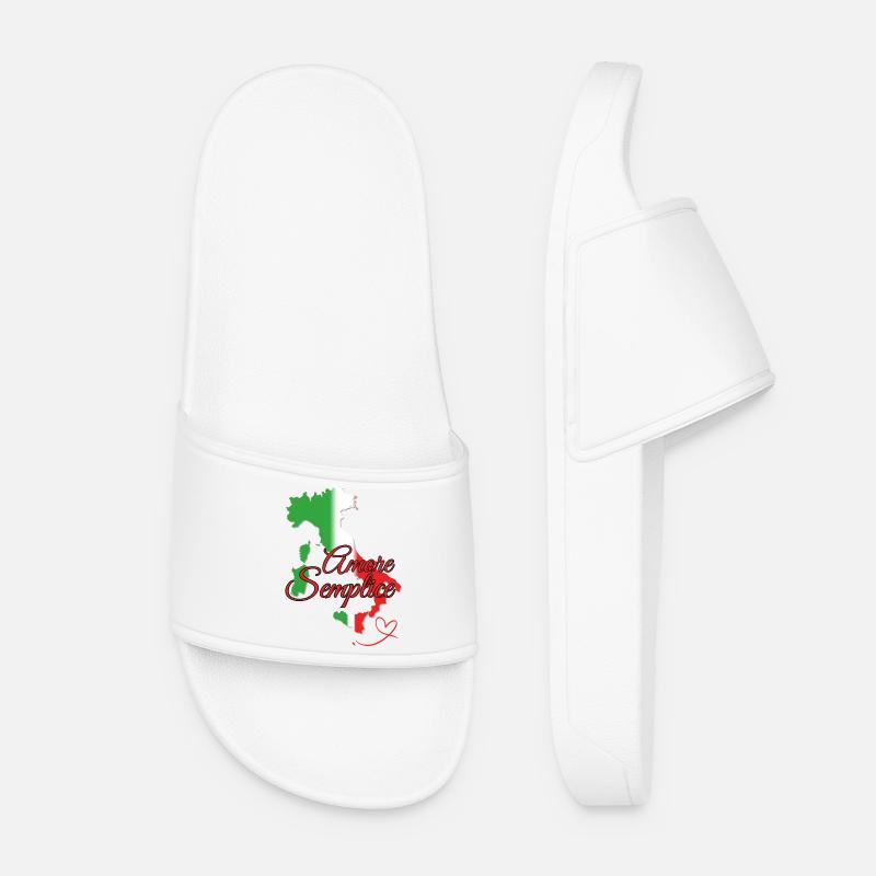 Amore Semplice Italia - Frauen Badelatschen - Weiß