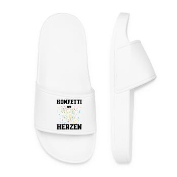 CONFETTIS DANS LE CŒUR – Carnaval Carnaval Party Spruc - Claquettes Femme - blanc - Devant