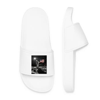 Astronaute sur la lune - Claquettes Femme - blanc - Devant