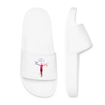 Gymnastics Hoops Rhythmic Gymnastics - Women’s Pool Sliders - white - Front