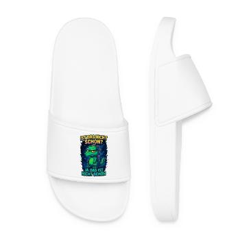 Isn't that nice? Yes, Not Beautiful | Dragon - Women’s Pool Sliders - white - Front