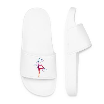 Gymnaste avec massues Gymnastique rythmique - Claquettes Femme - blanc - Devant