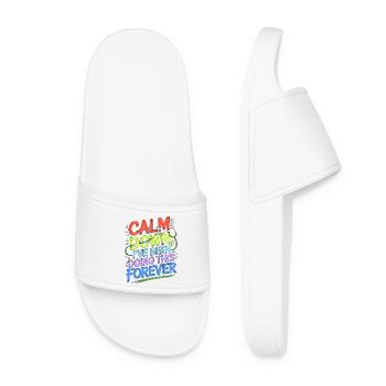 Veteran Nurse Calm Down I've Been Service Nurse - Women’s Pool Sliders - white - Front